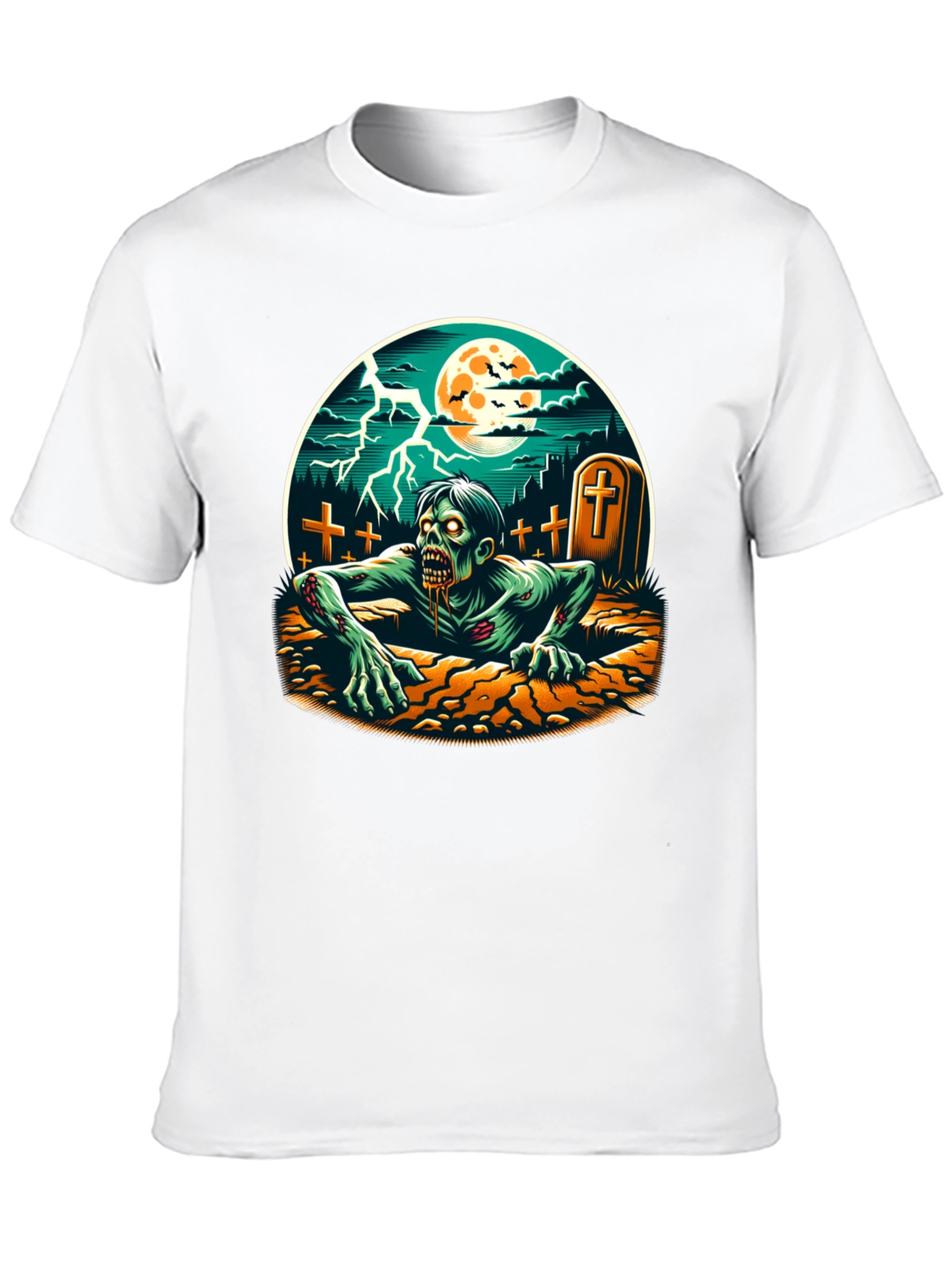 Zombie Graveyard T-Shirt - Horror Graphic Tee