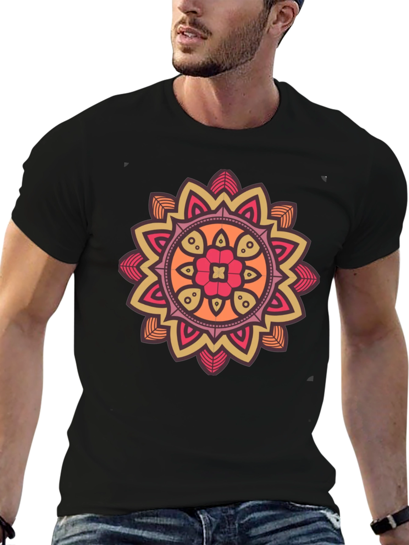Mandala Graphic T-Shirt - Unique Artistic Design