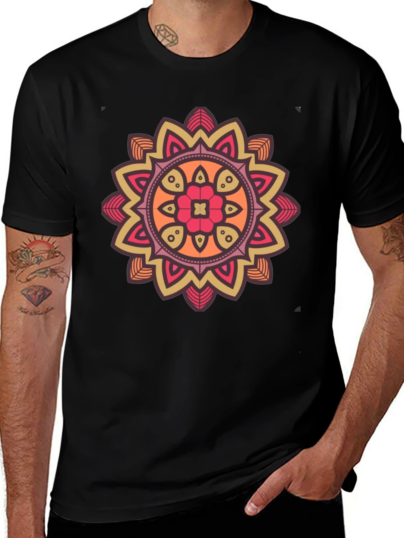 Mandala Graphic T-Shirt - Unique Artistic Design