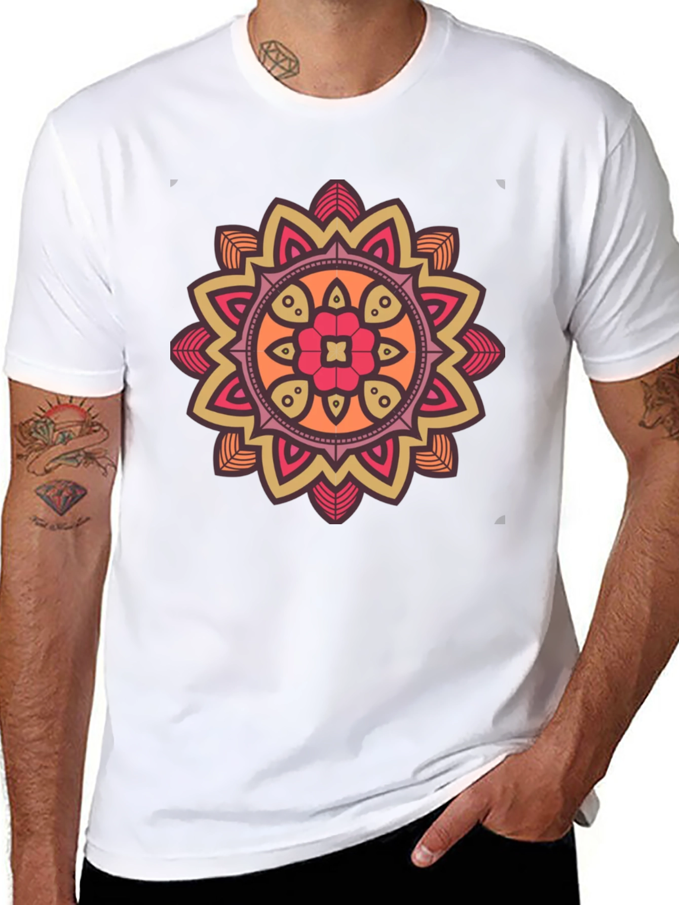 Mandala Graphic T-Shirt - Unique Artistic Design