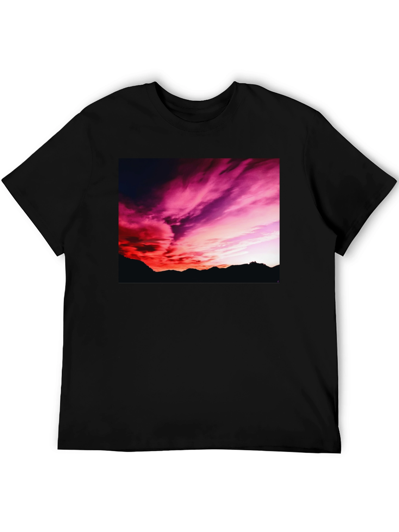 Sunset Sky Black T-Shirt