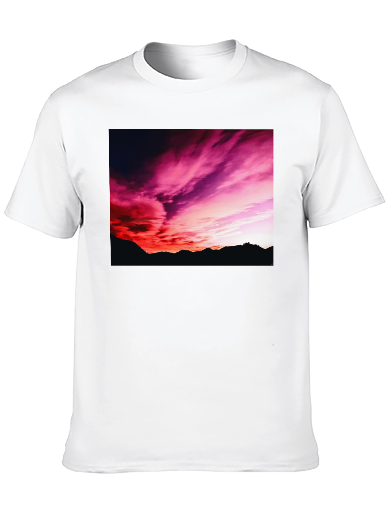 Sunset Sky Black T-Shirt