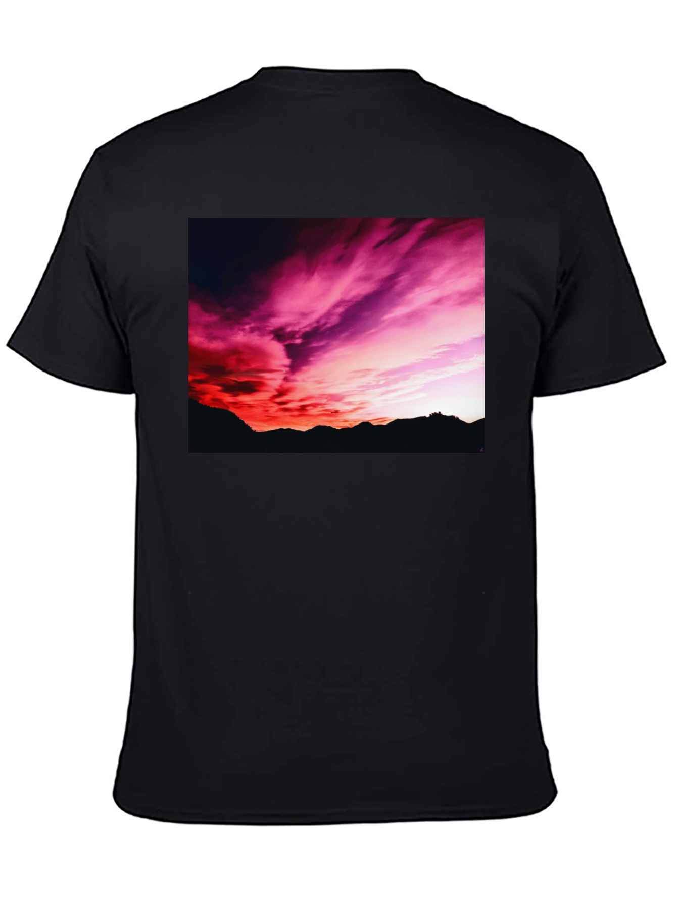 Sunset Sky Black T-Shirt