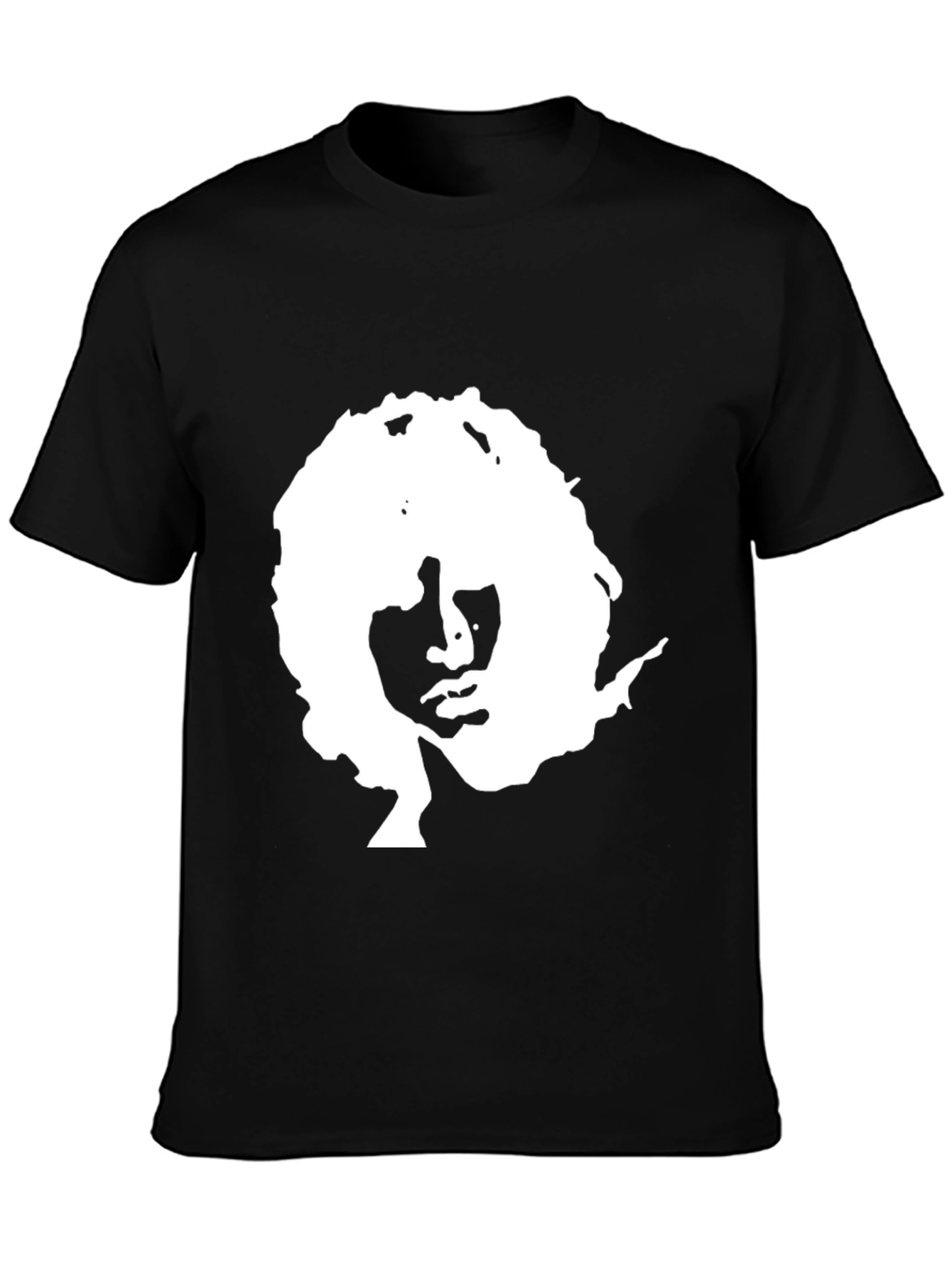 Retro Silhouette Graphic Black T-Shirt