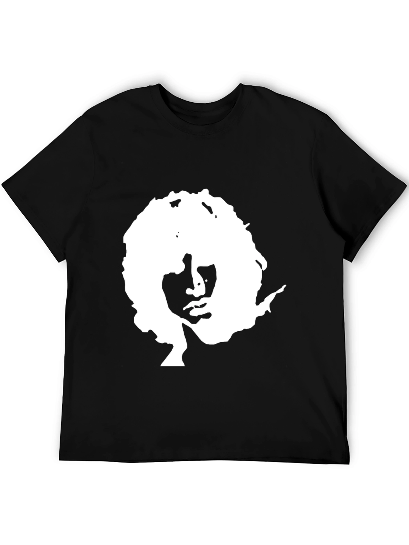 Retro Silhouette Graphic Black T-Shirt