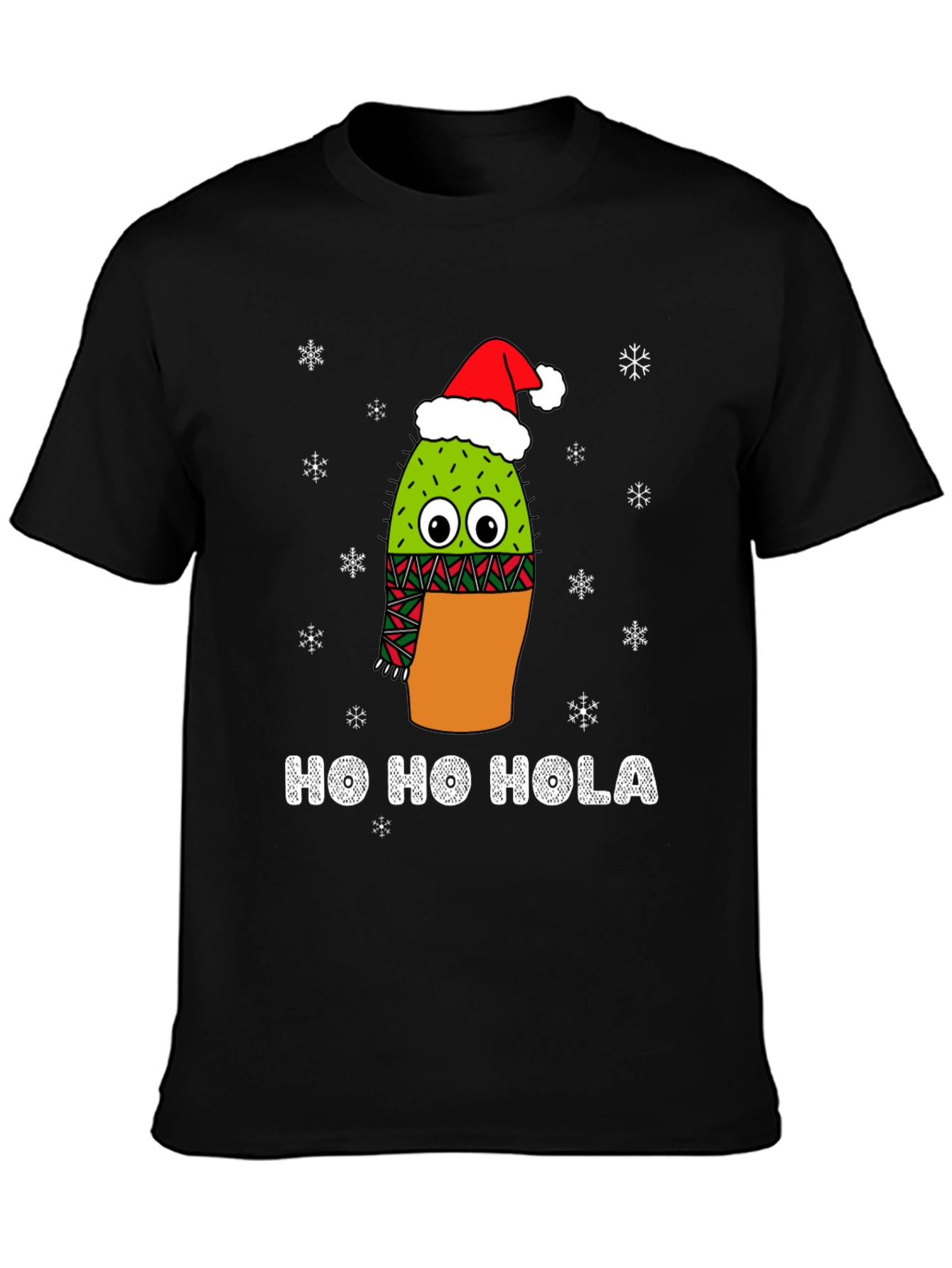 Ho Ho Hola Christmas Cactus T-Shirt