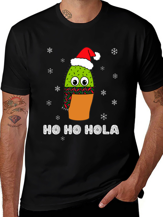 Ho Ho Hola Christmas Cactus T-Shirt