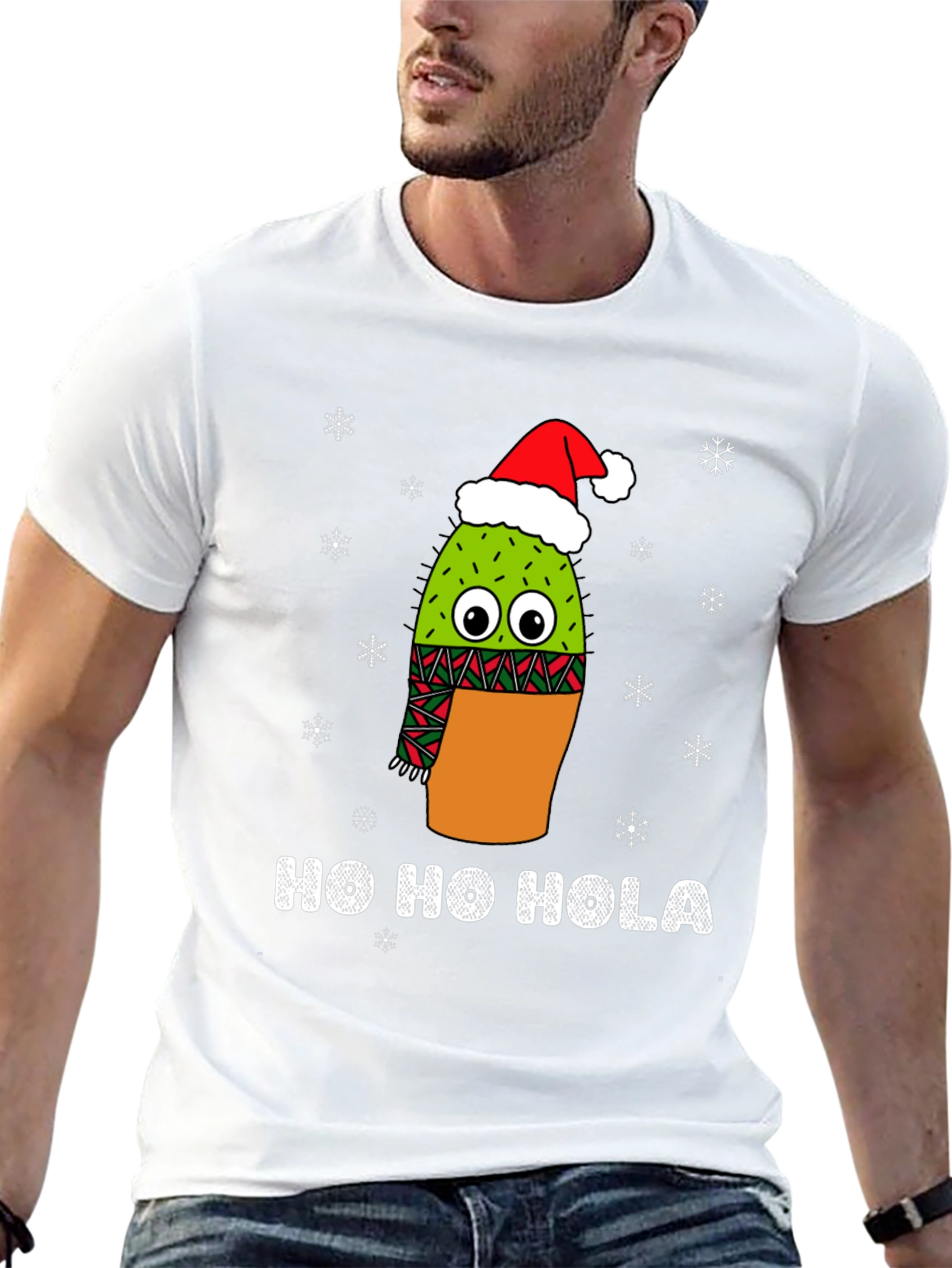 Ho Ho Hola Christmas Cactus T-Shirt