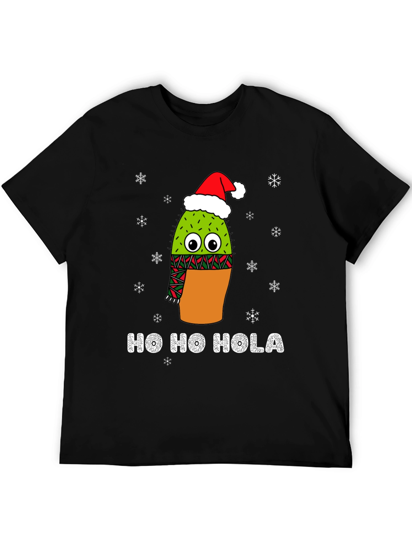 Ho Ho Hola Christmas Cactus T-Shirt