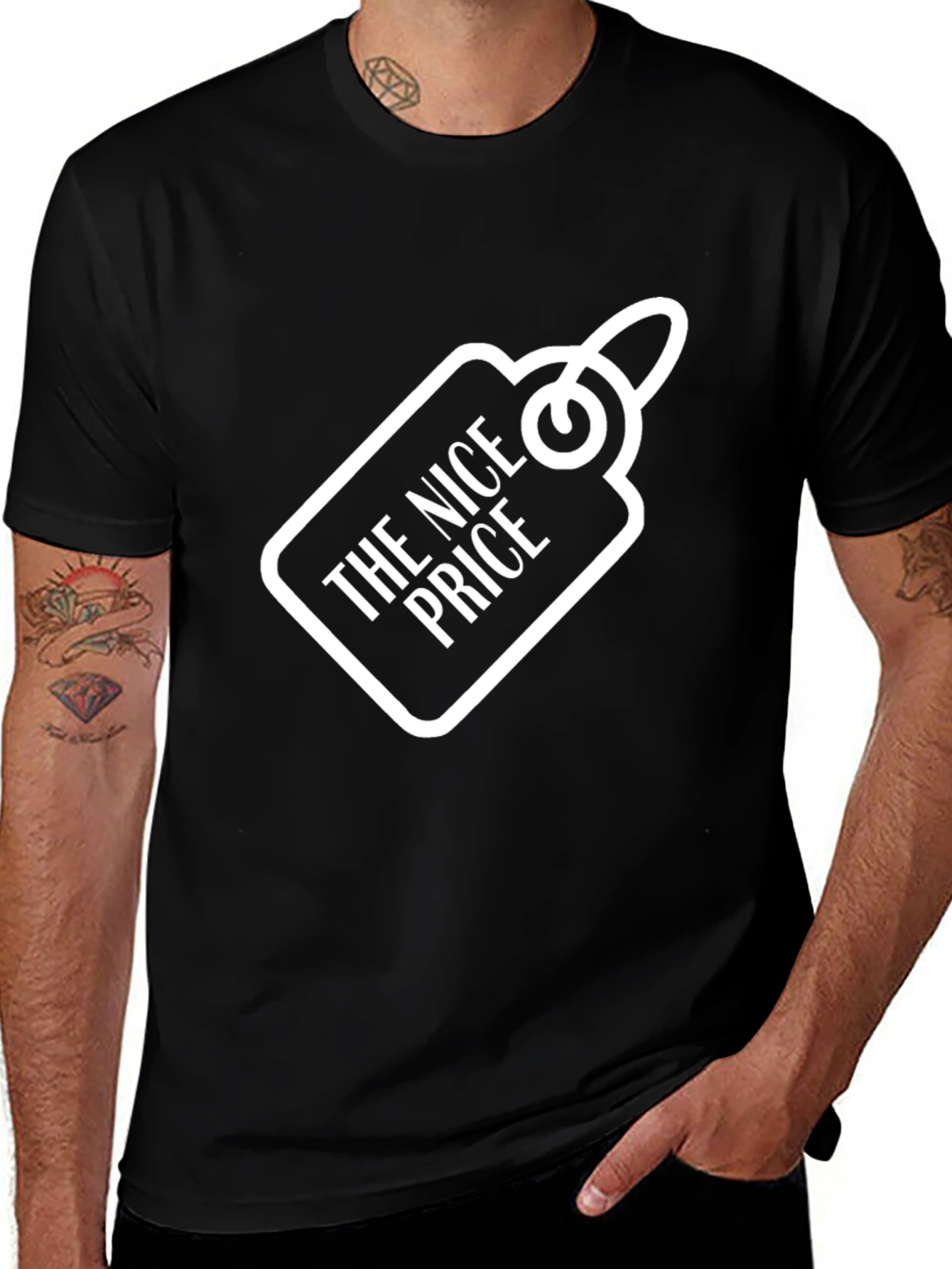 The Nice Price Black Graphic Tee