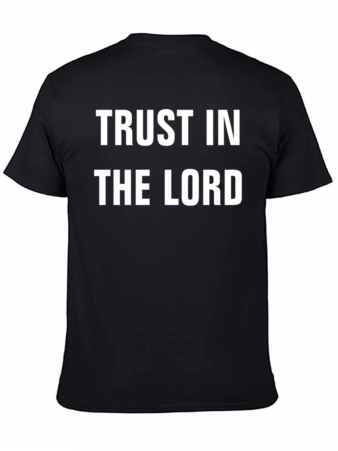 Trust in the Lord Black Christian T-Shirt