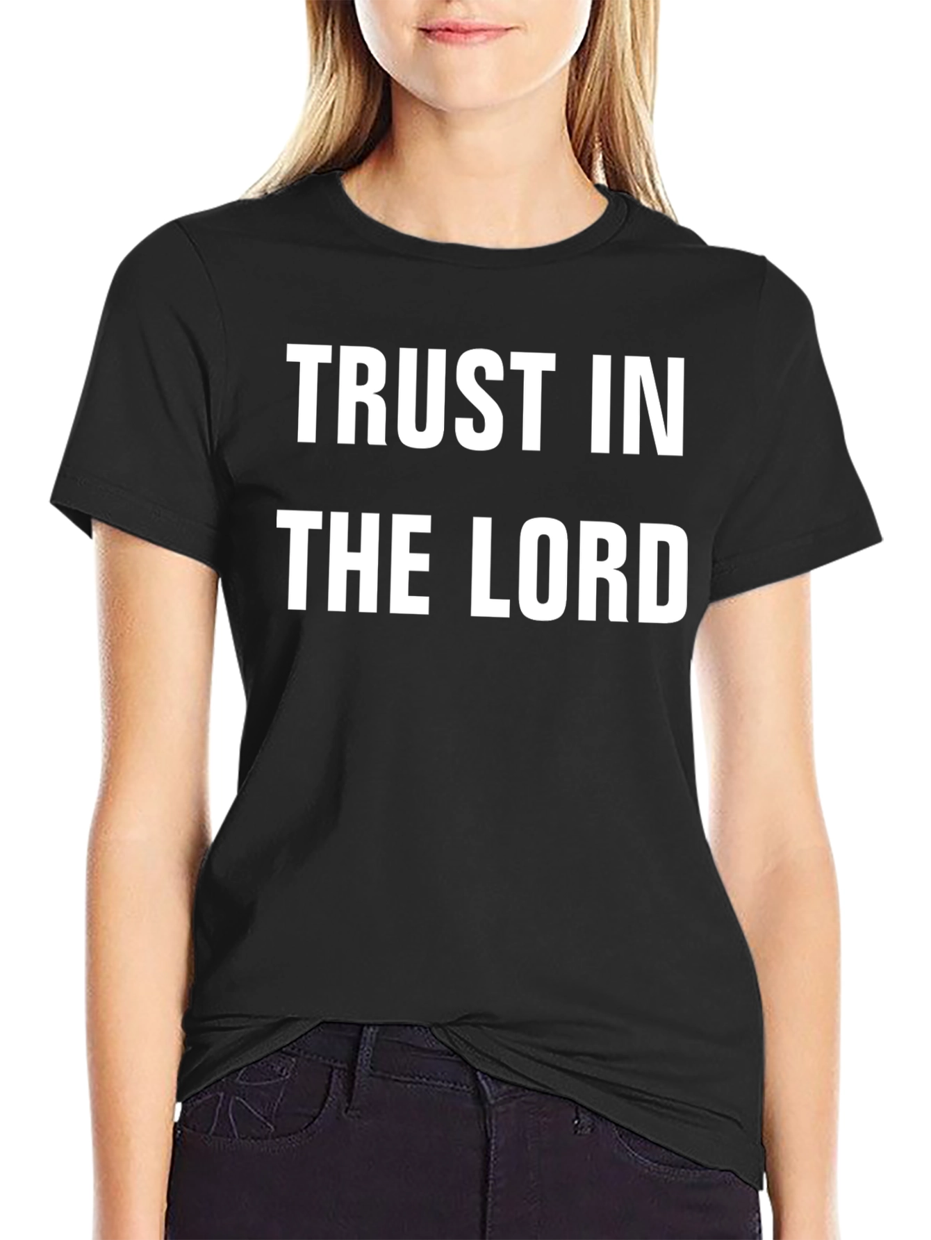 Trust in the Lord Black Christian T-Shirt