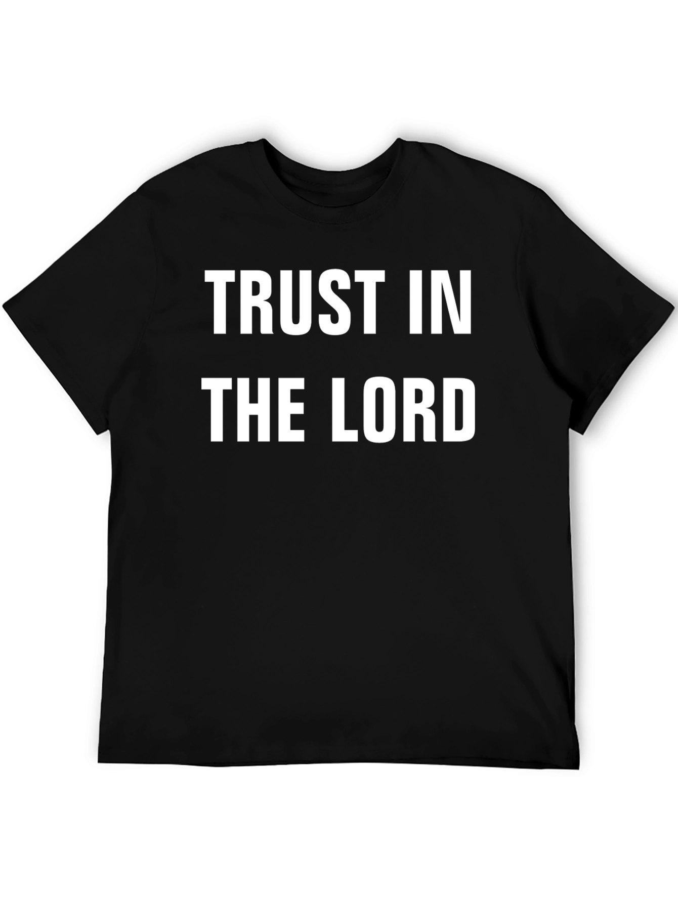 Trust in the Lord Black Christian T-Shirt