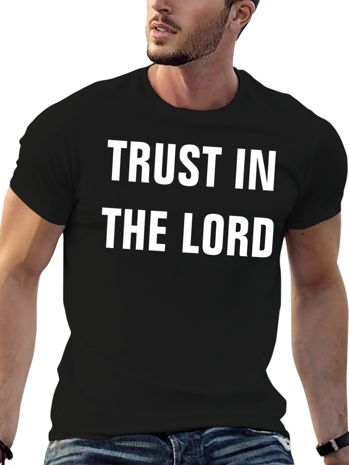 Trust in the Lord Black Christian T-Shirt