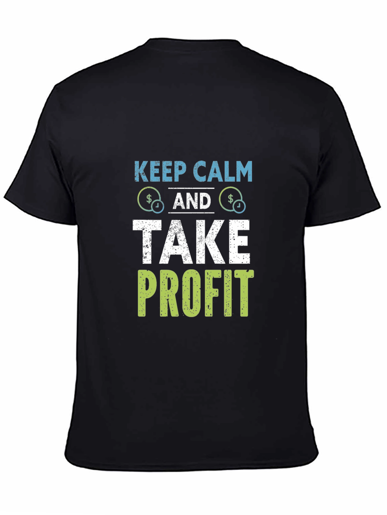 Keep Calm & Take Profit Black T-Shirt