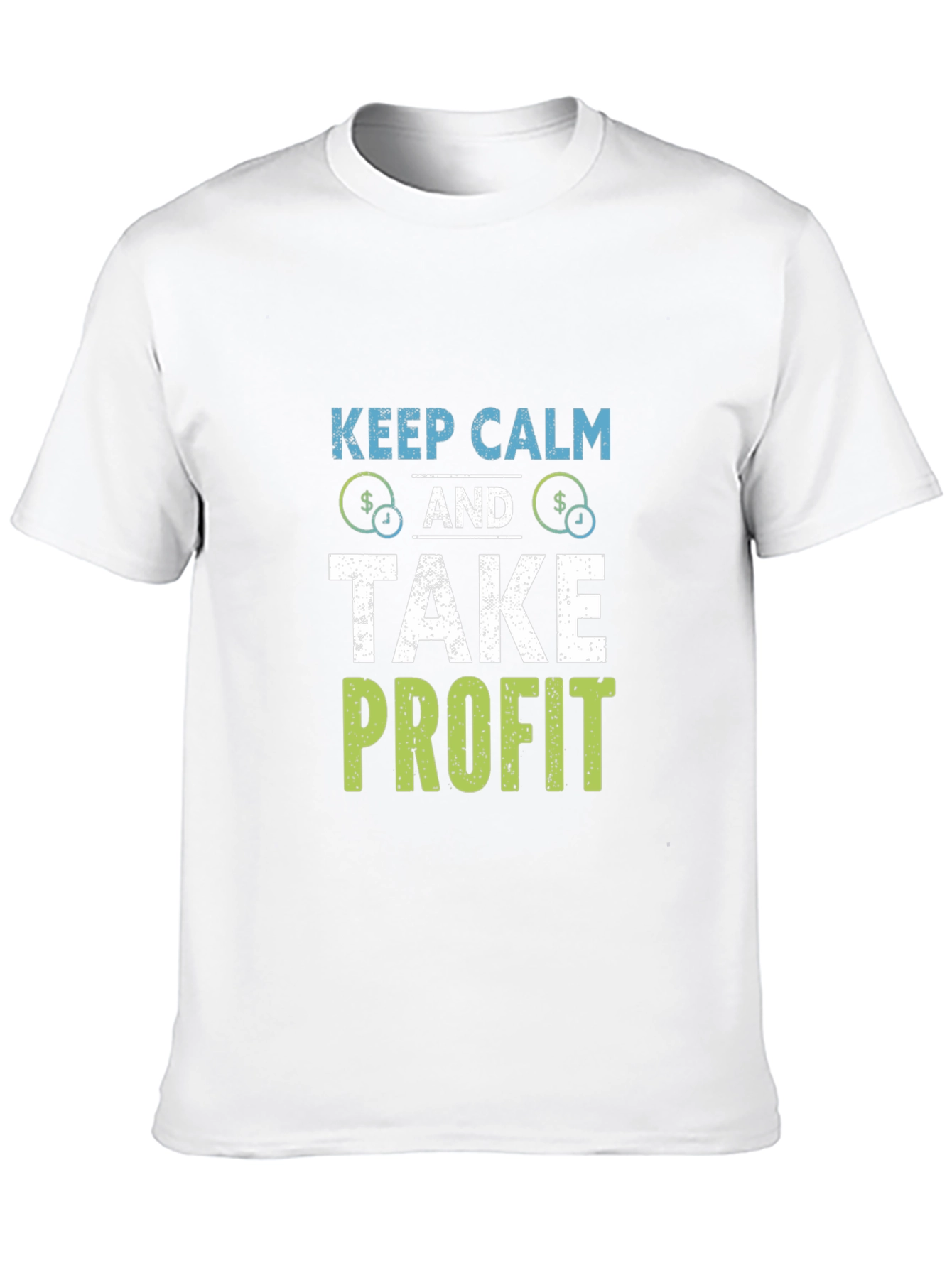 Keep Calm & Take Profit Black T-Shirt