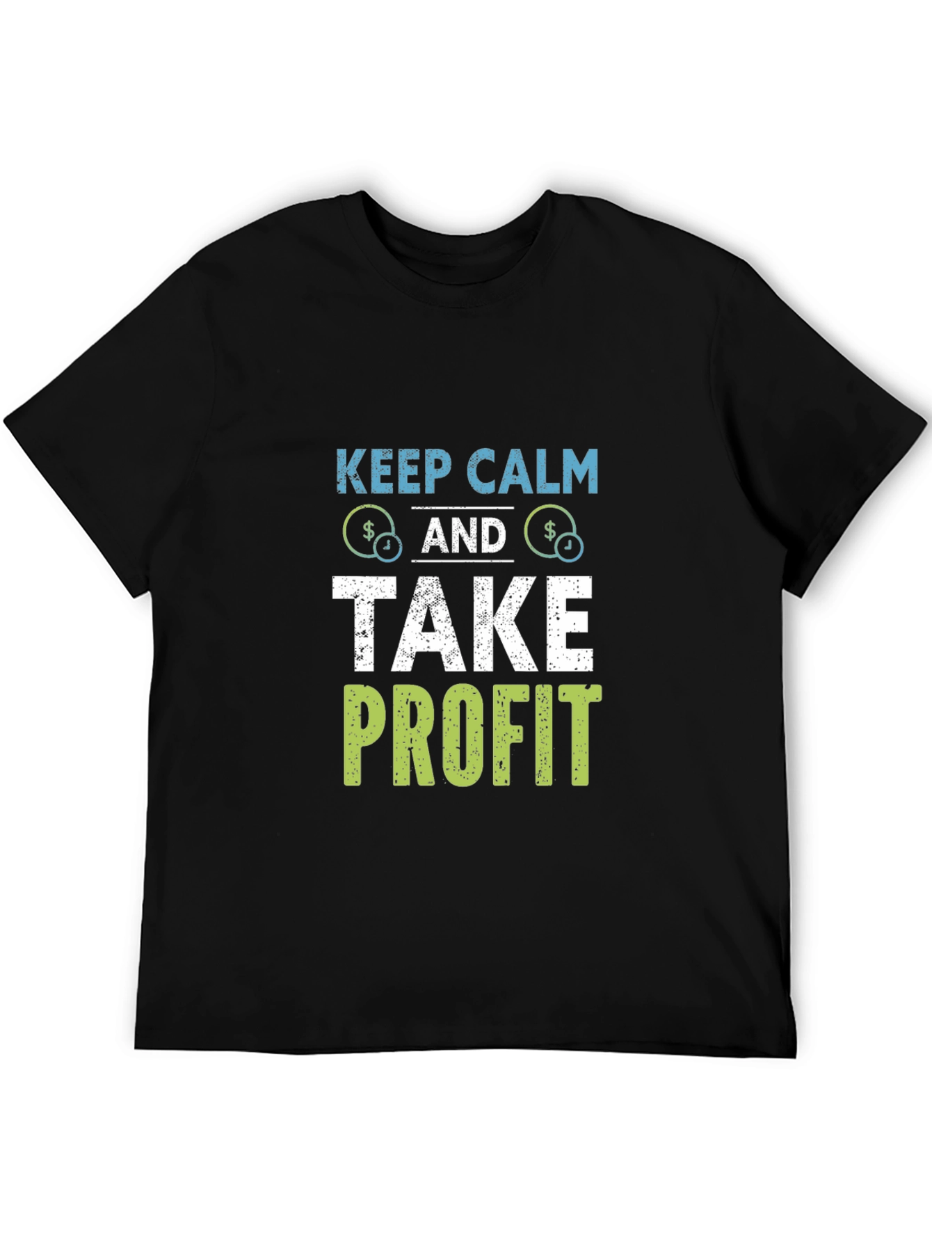 Keep Calm & Take Profit Black T-Shirt