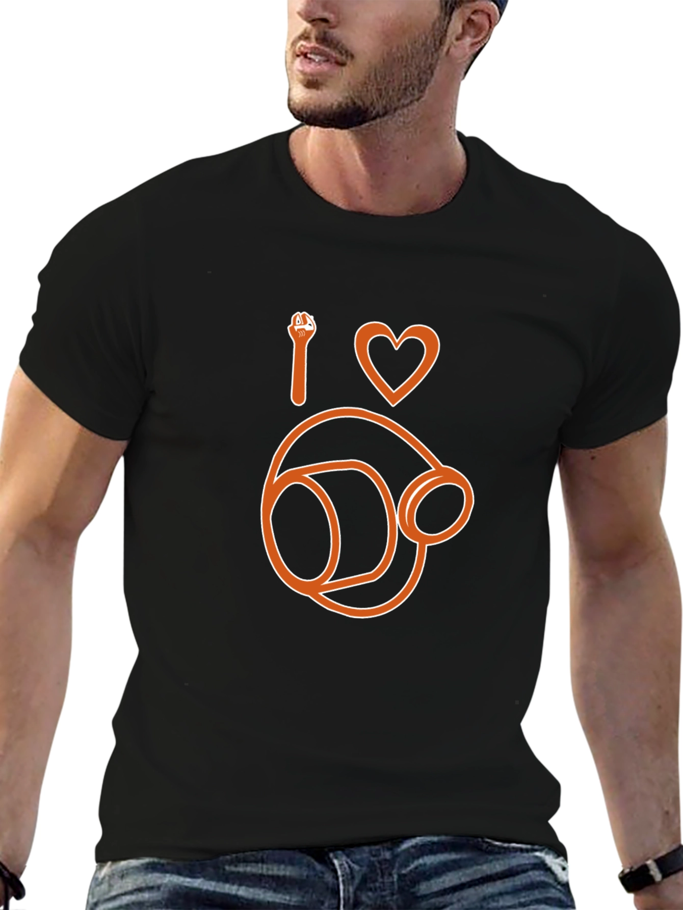 I Love Headset T-Shirt Gamer Tee