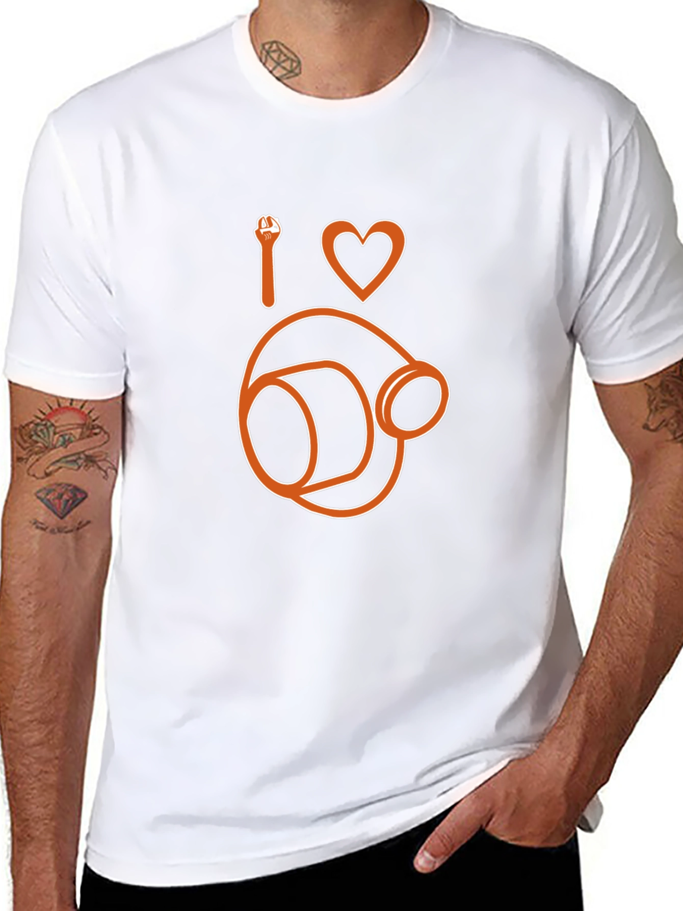 I Love Headset T-Shirt Gamer Tee