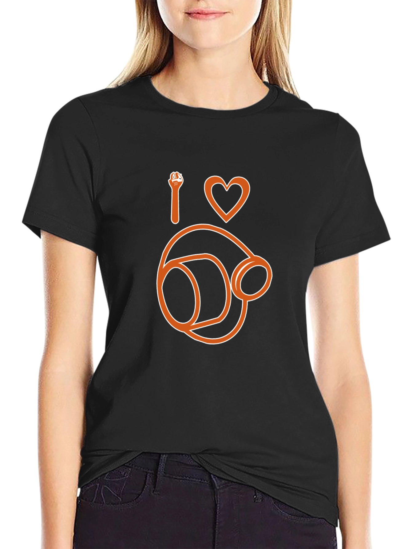 I Love Headset T-Shirt Gamer Tee