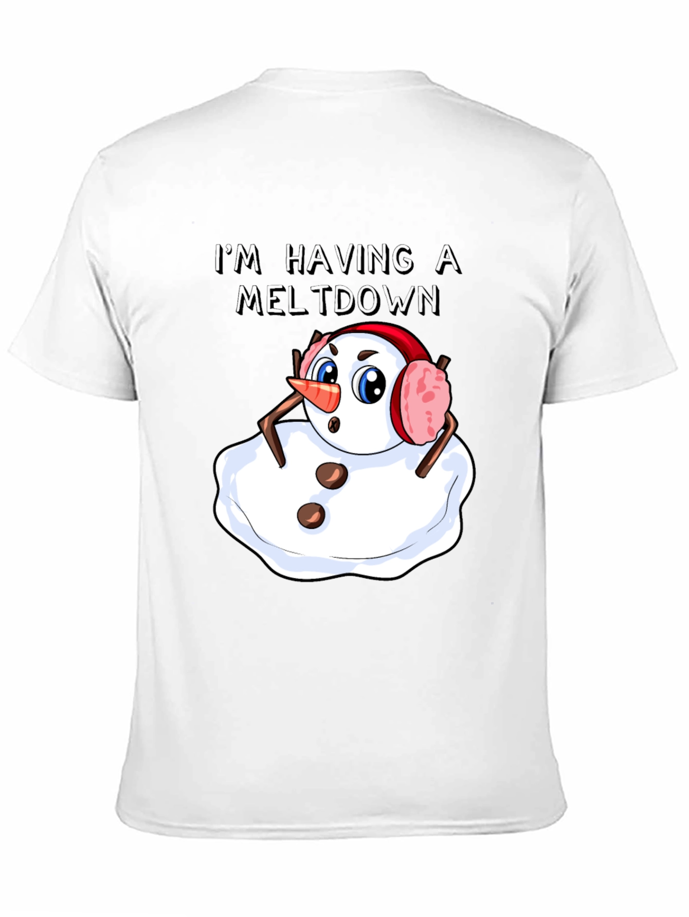 Meltdown Snowman T-Shirt - Funny Holiday Tee