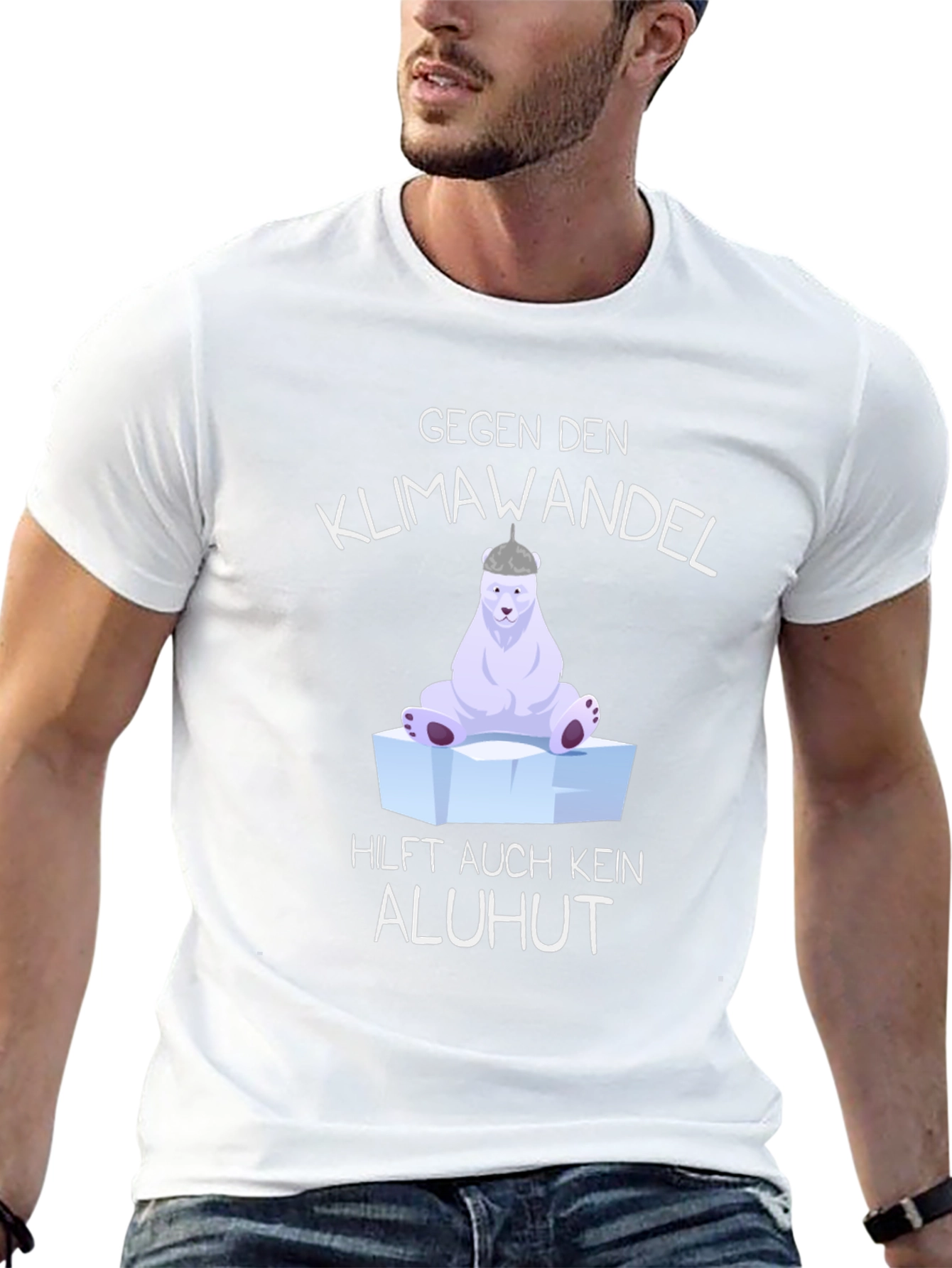 Climate Change T-Shirt - Polar Bear Graphic