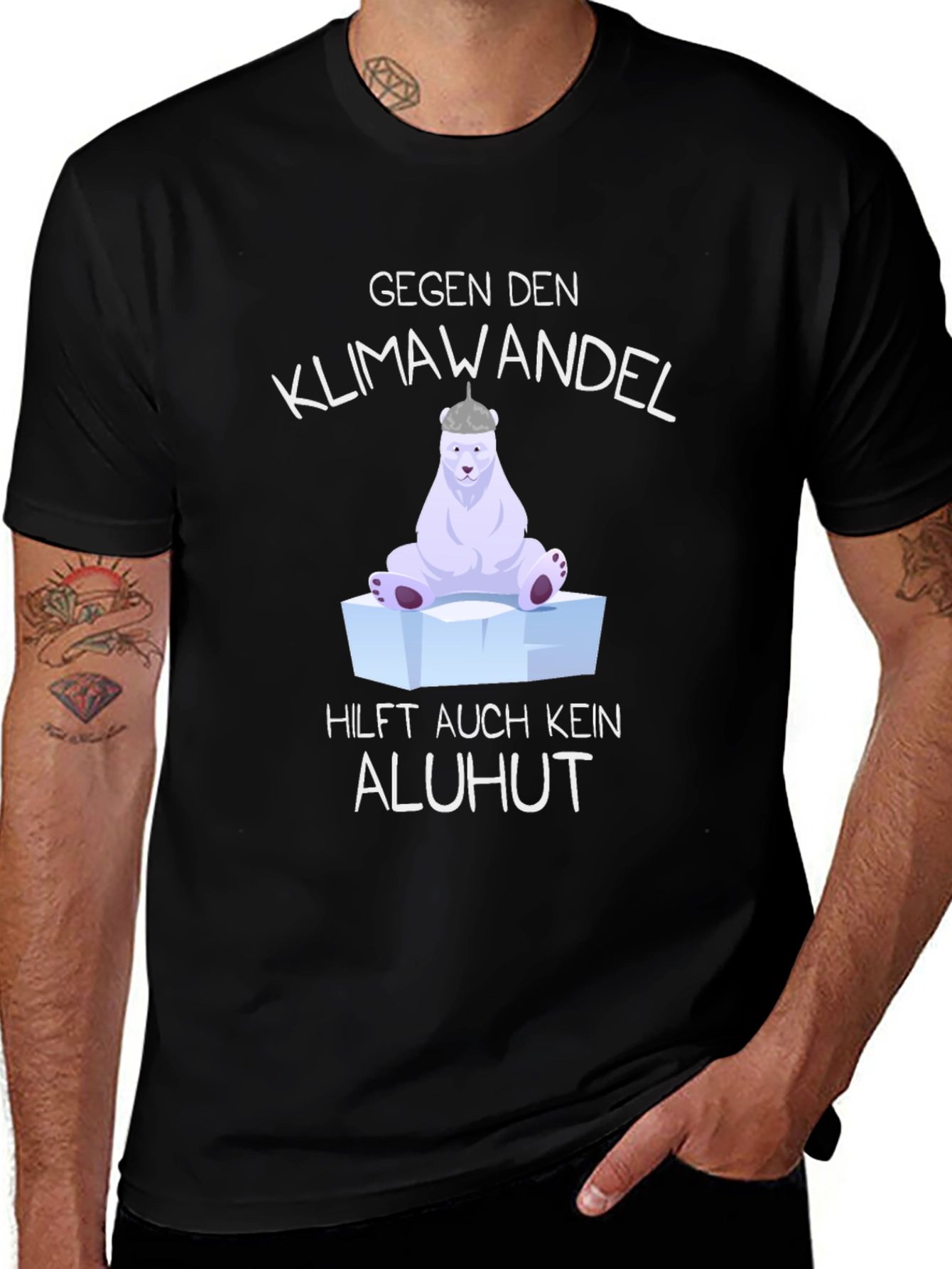 Climate Change T-Shirt - Polar Bear Graphic