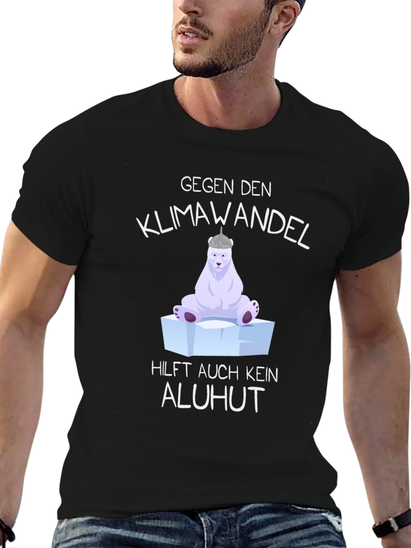 Climate Change T-Shirt - Polar Bear Graphic