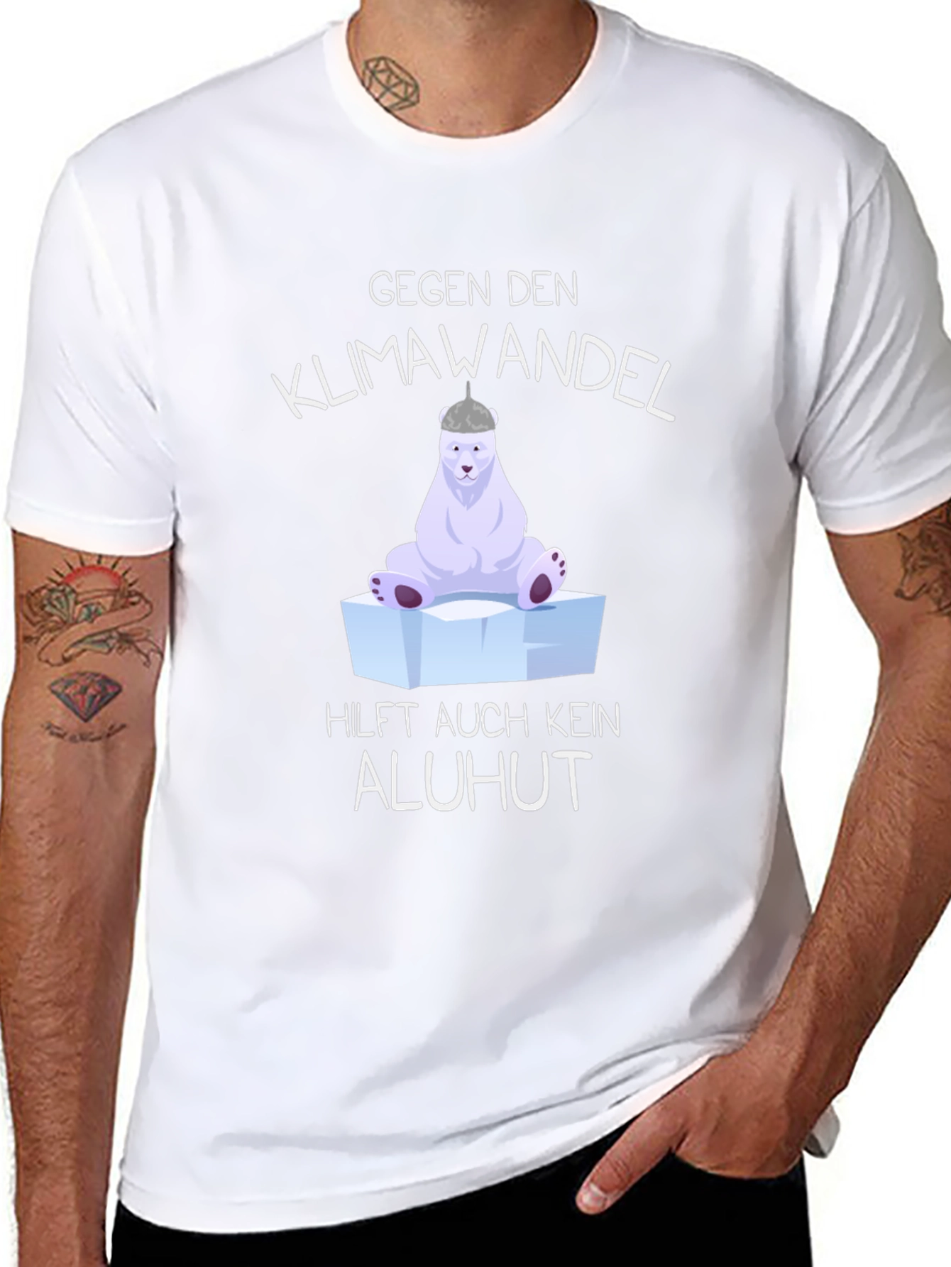Climate Change T-Shirt - Polar Bear Graphic