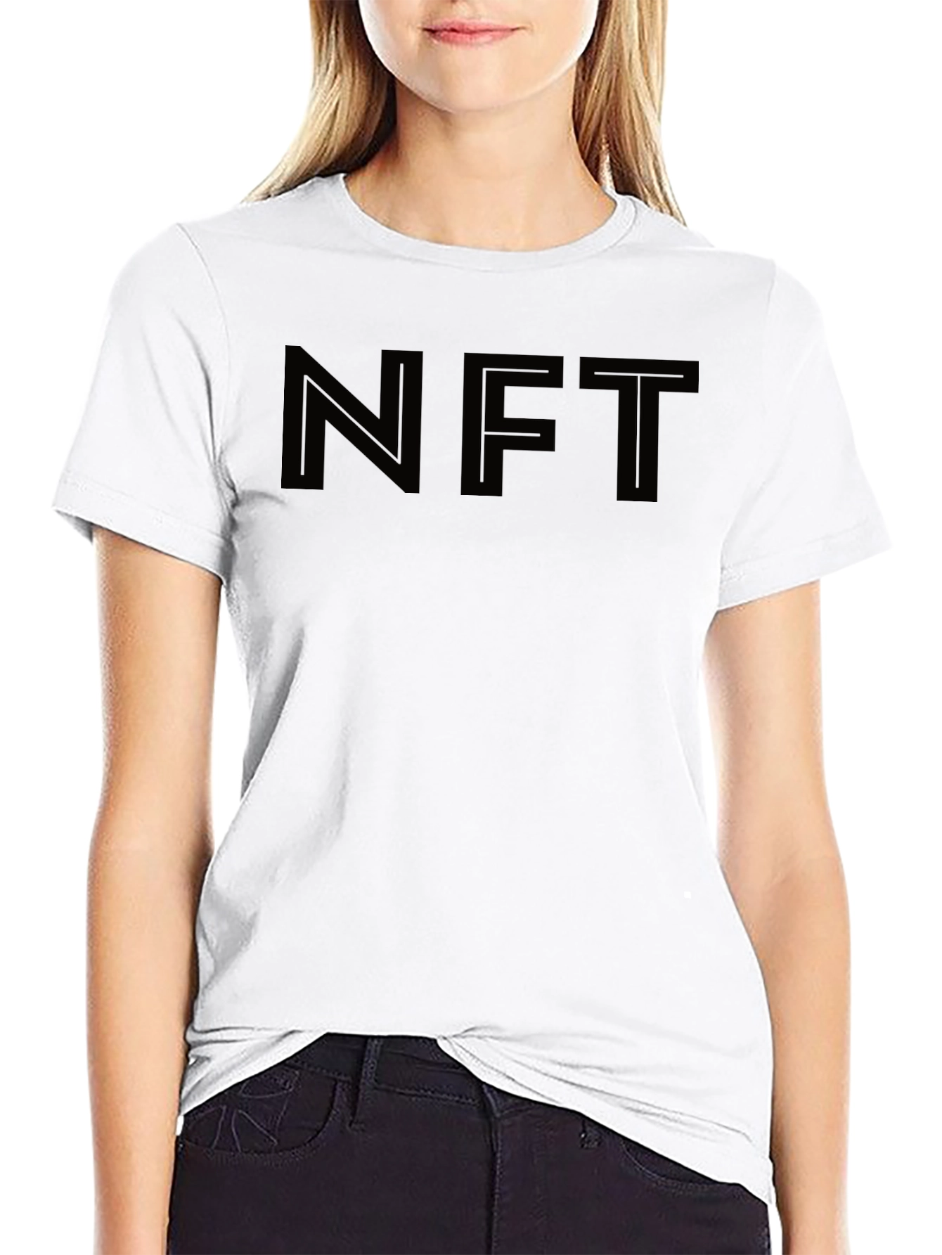 NFT Black Graphic Tee - Trendy Crypto Fashion