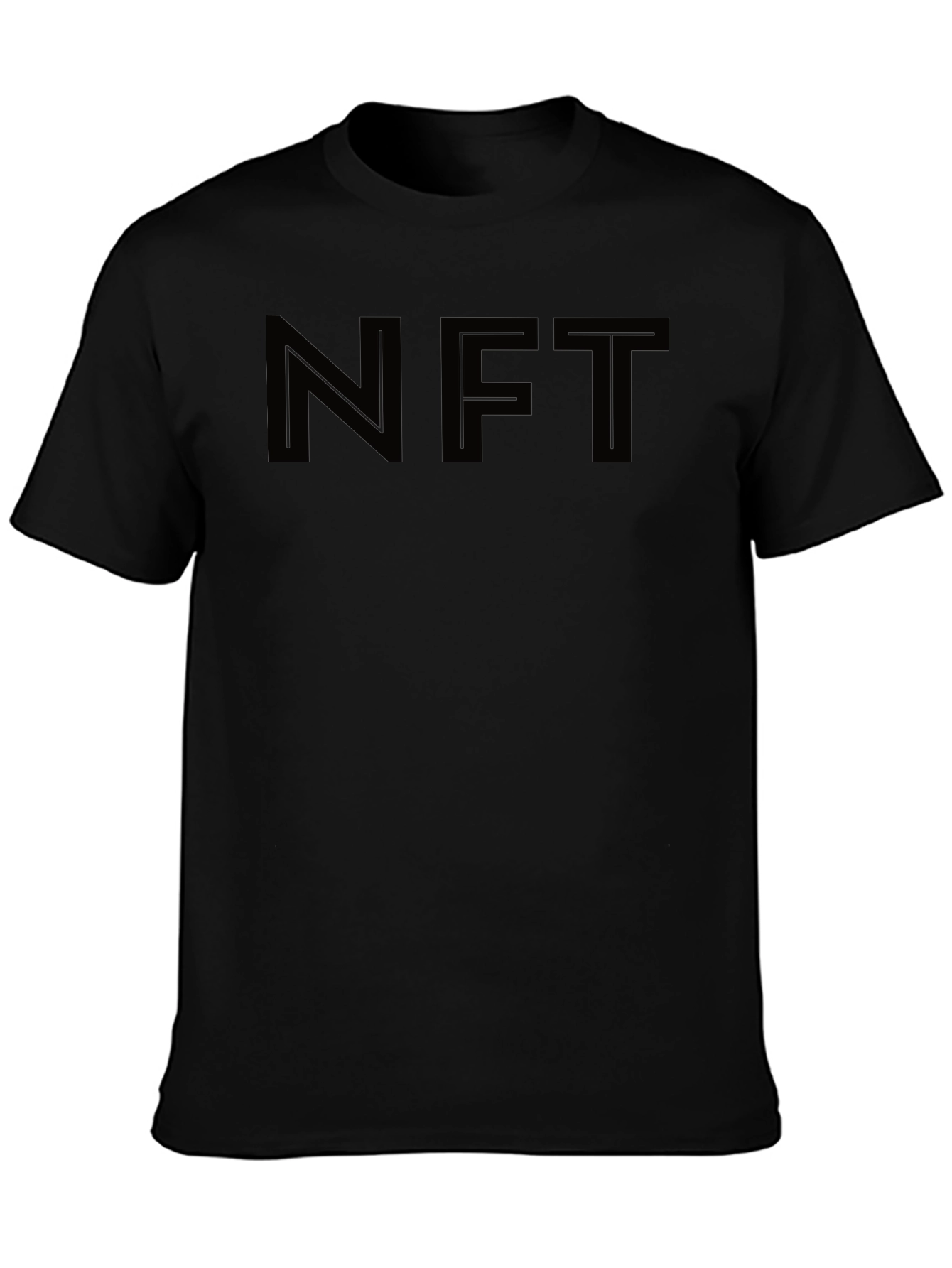 NFT Black Graphic Tee - Trendy Crypto Fashion