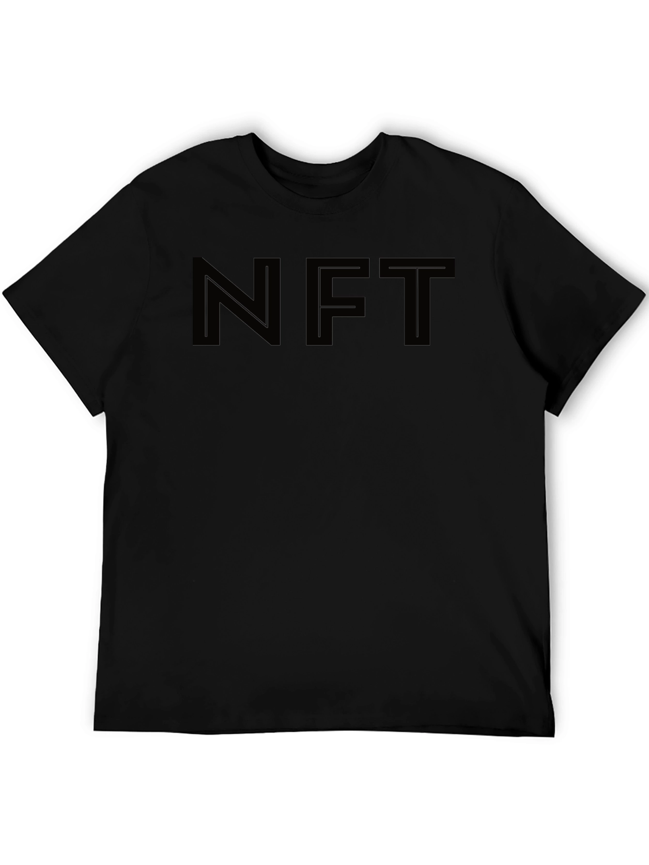 NFT Black Graphic Tee - Trendy Crypto Fashion