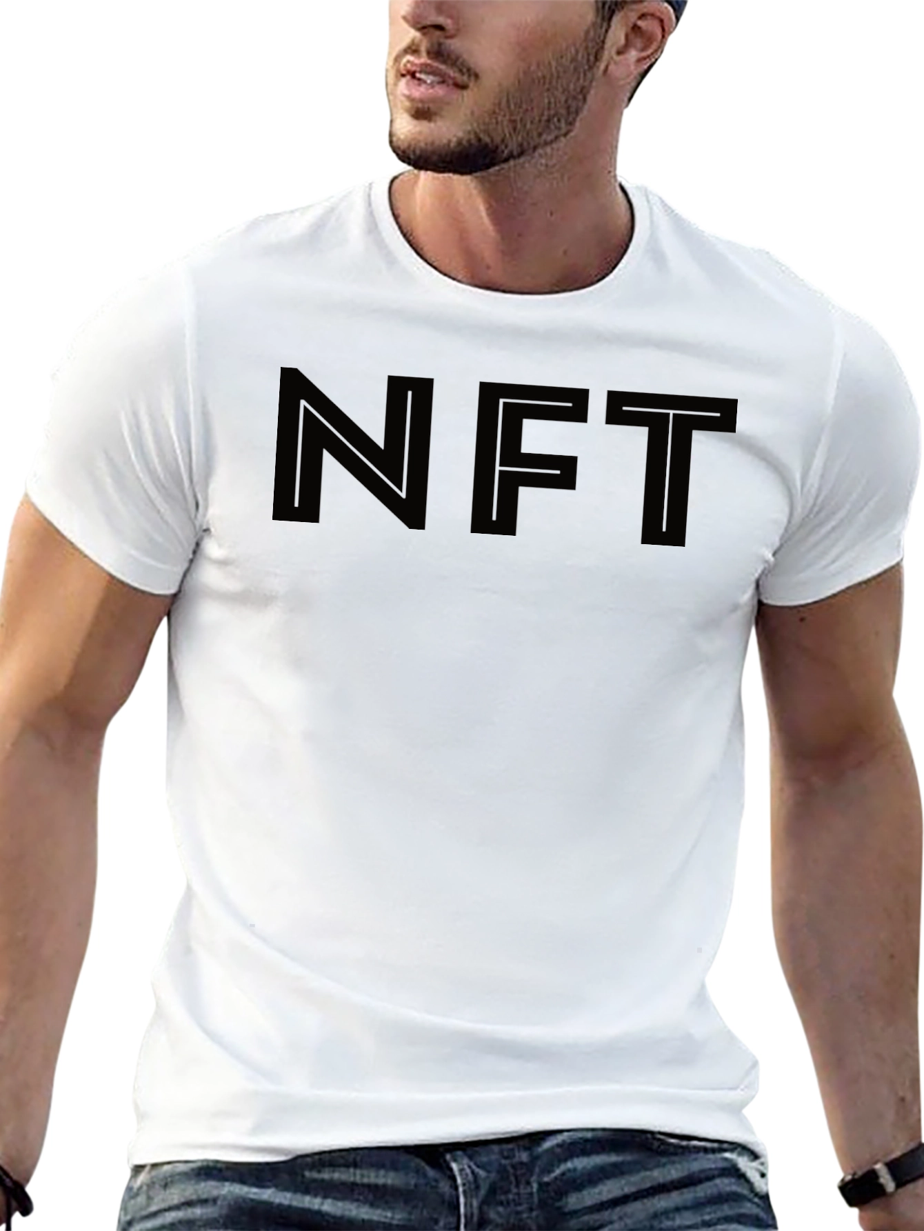 NFT Black Graphic Tee - Trendy Crypto Fashion