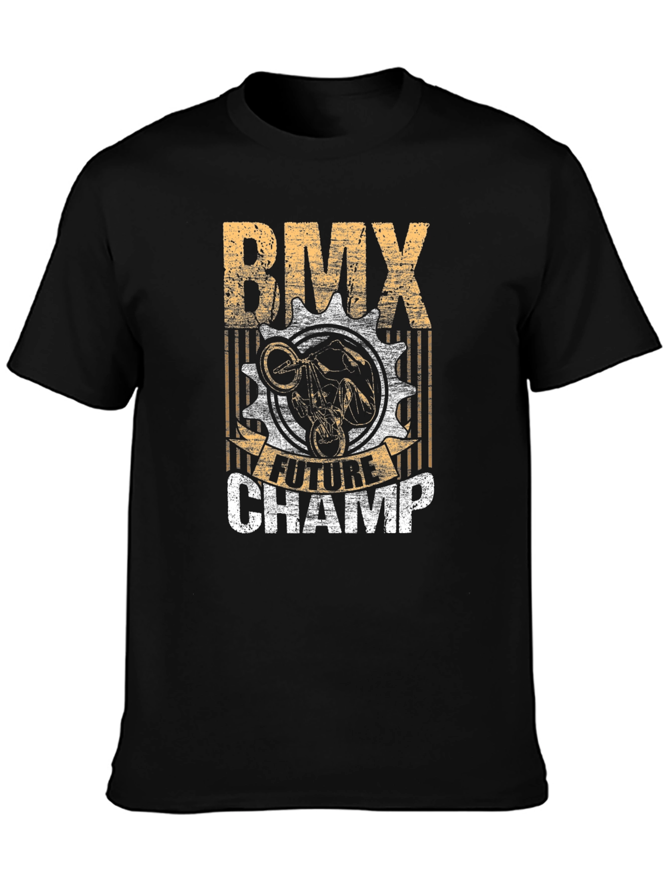 BMX Future Champ Graphic Tee - Black Cotton T-Shirt