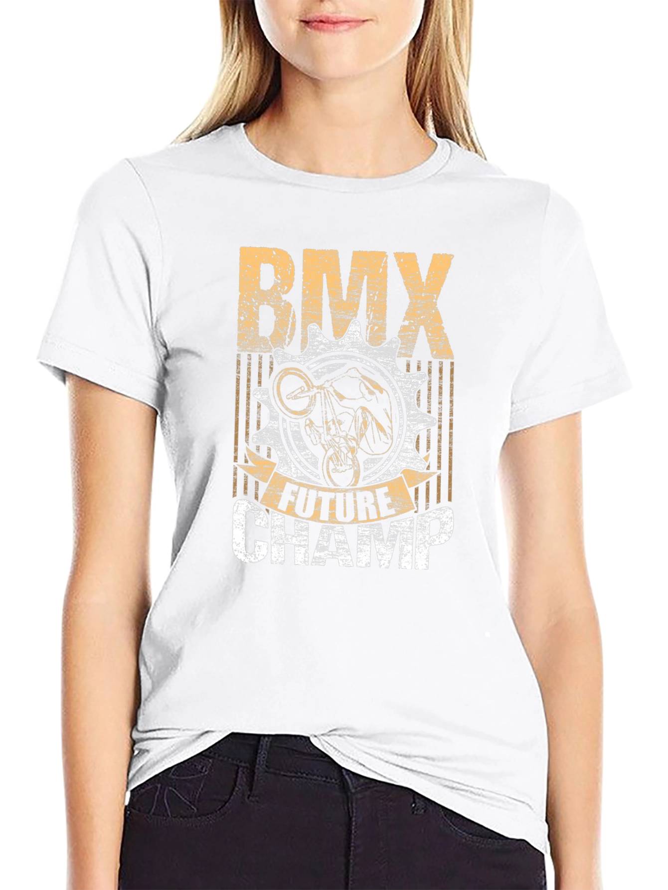 BMX Future Champ Graphic Tee - Black Cotton T-Shirt