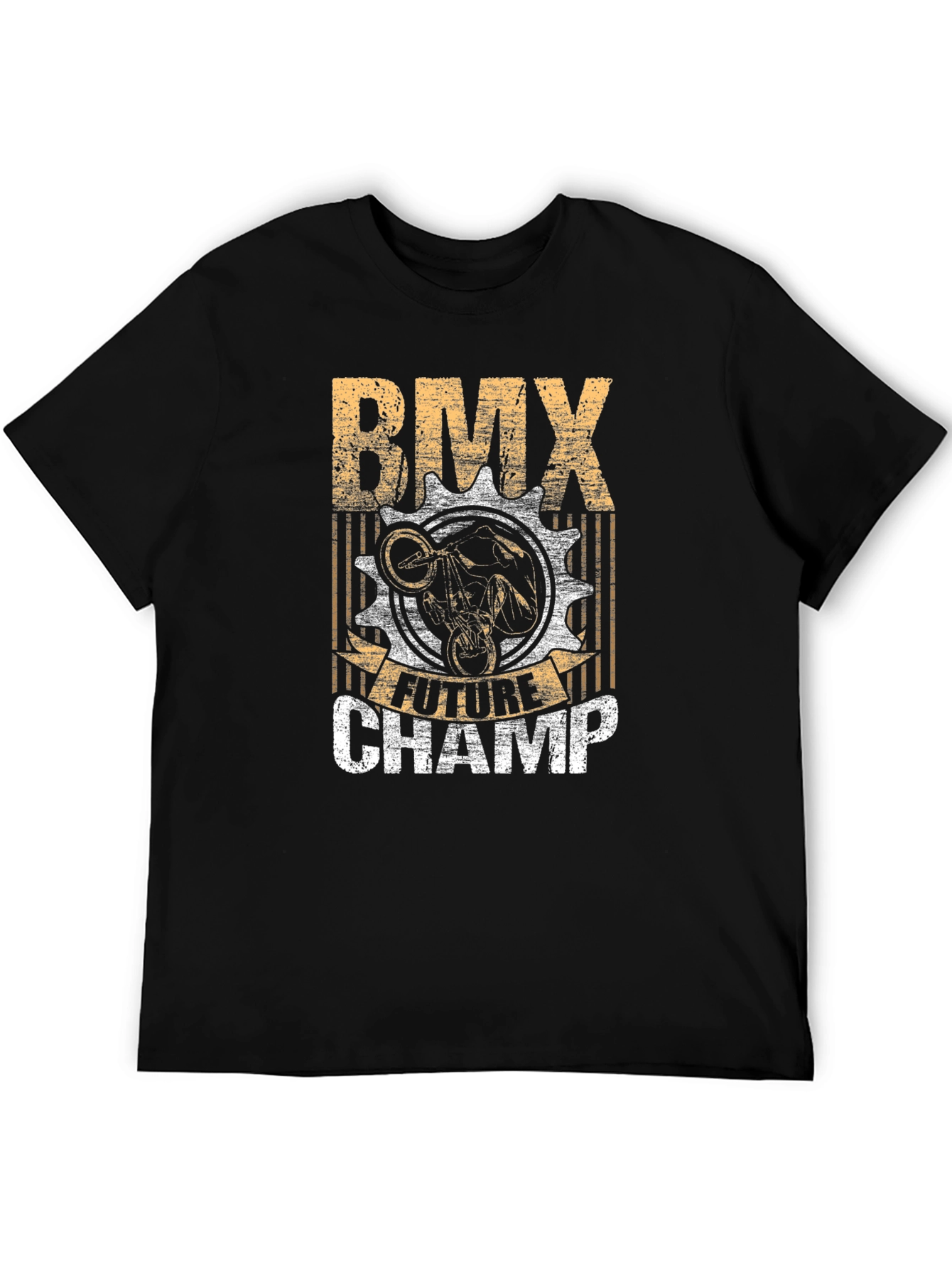 BMX Future Champ Graphic Tee - Black Cotton T-Shirt