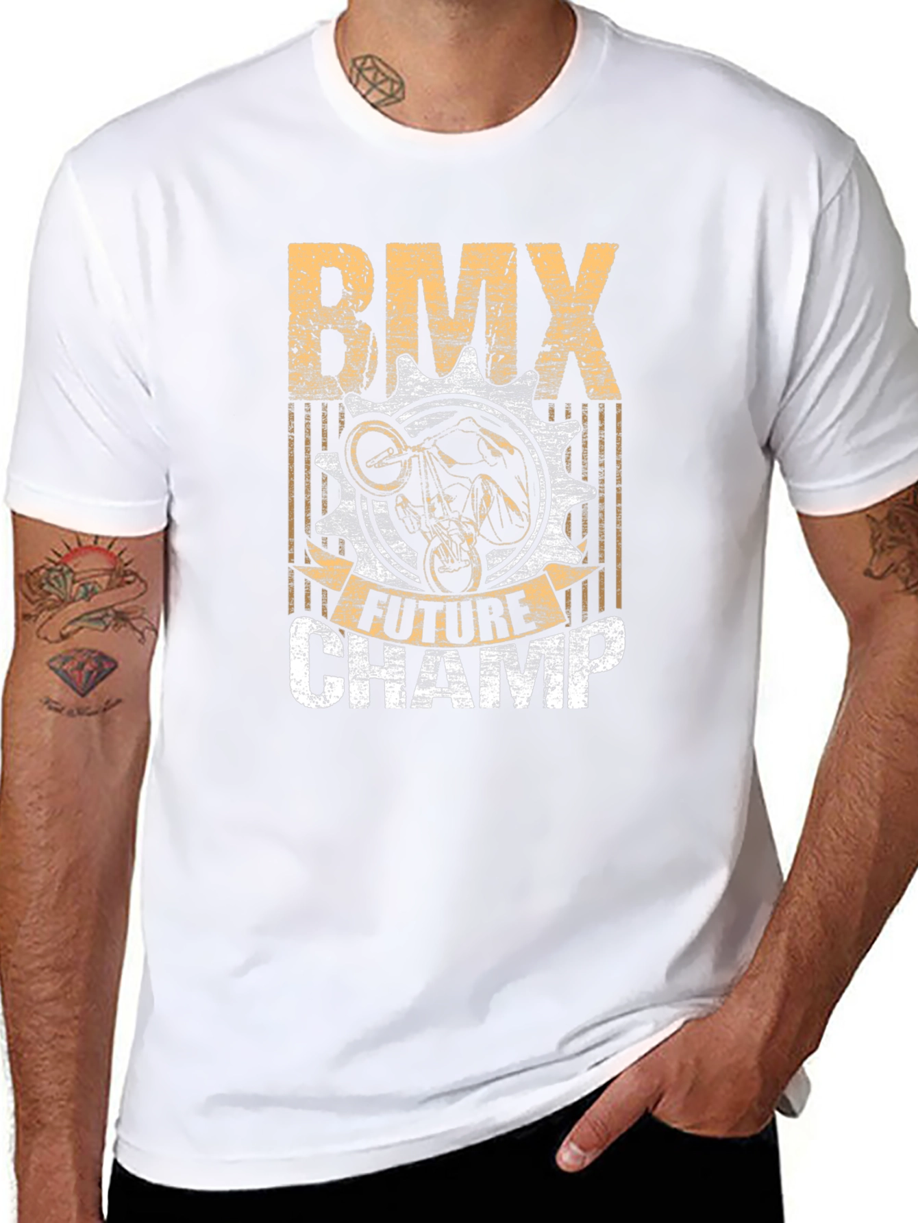 BMX Future Champ Graphic Tee - Black Cotton T-Shirt