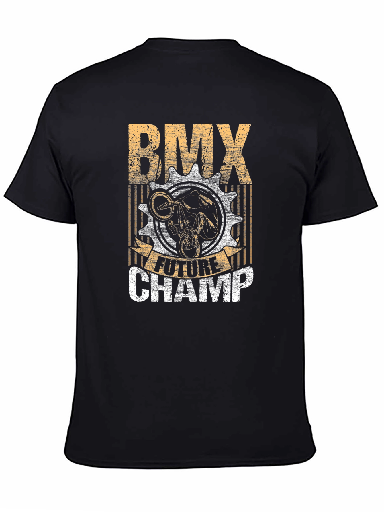 BMX Future Champ Graphic Tee - Black Cotton T-Shirt