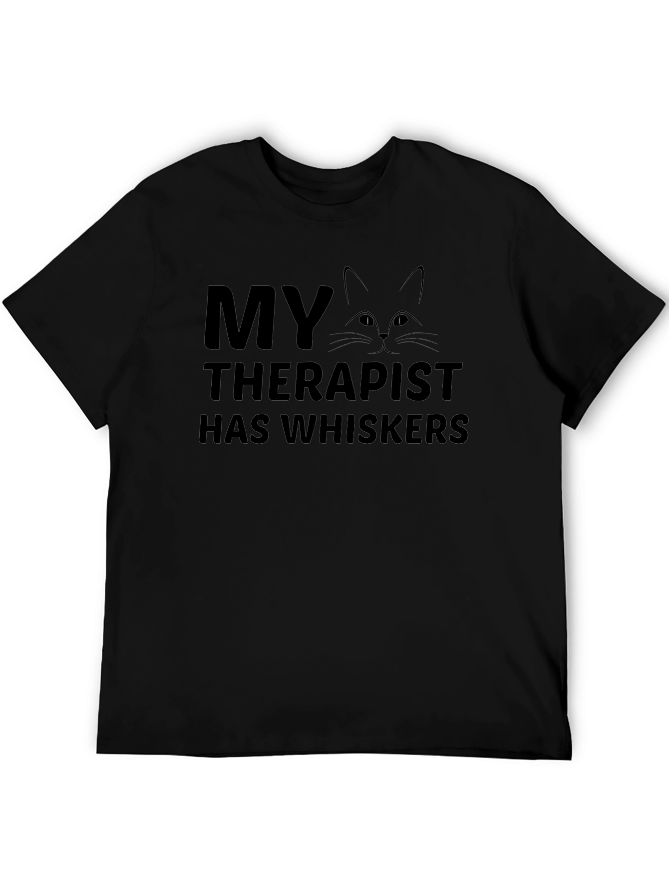 My Therapist Has Whiskers Cat Lover T-Shirt