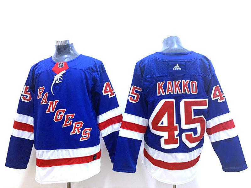Men's New York Rangers Kaapo Kakko #45 Blue Player Jerseys