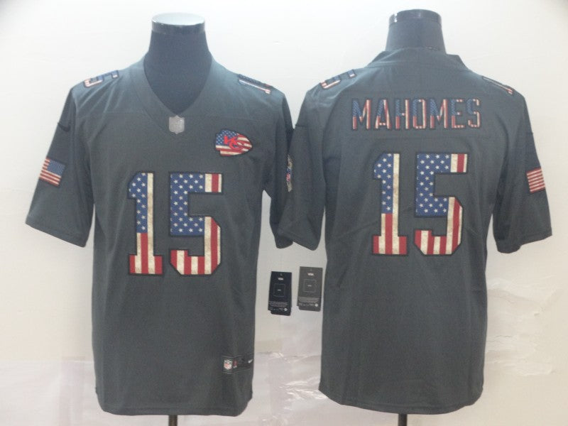 Men's Kansas City Chiefs Patrick Mahomes Black Game Jerseys