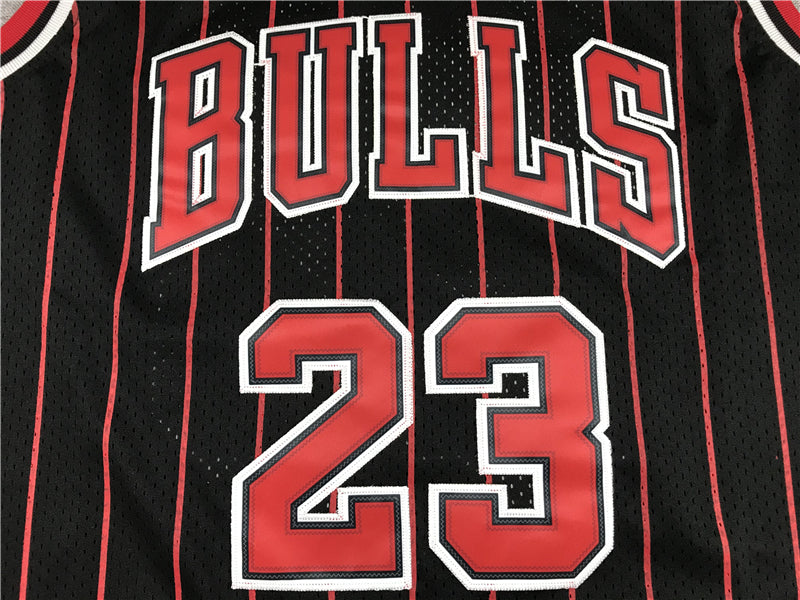 Men's Chicago Bulls Michael Jordan #23 Black Classics 1996-97 Authentic Jerseys