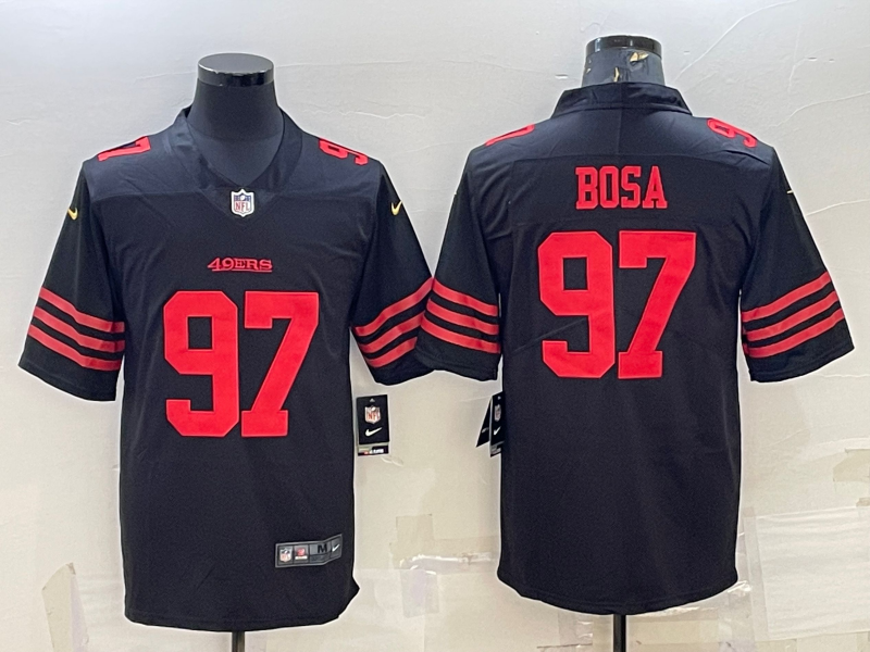 Men's San Francisco 49ers Nick Bosa #97 Black Player Jerseys