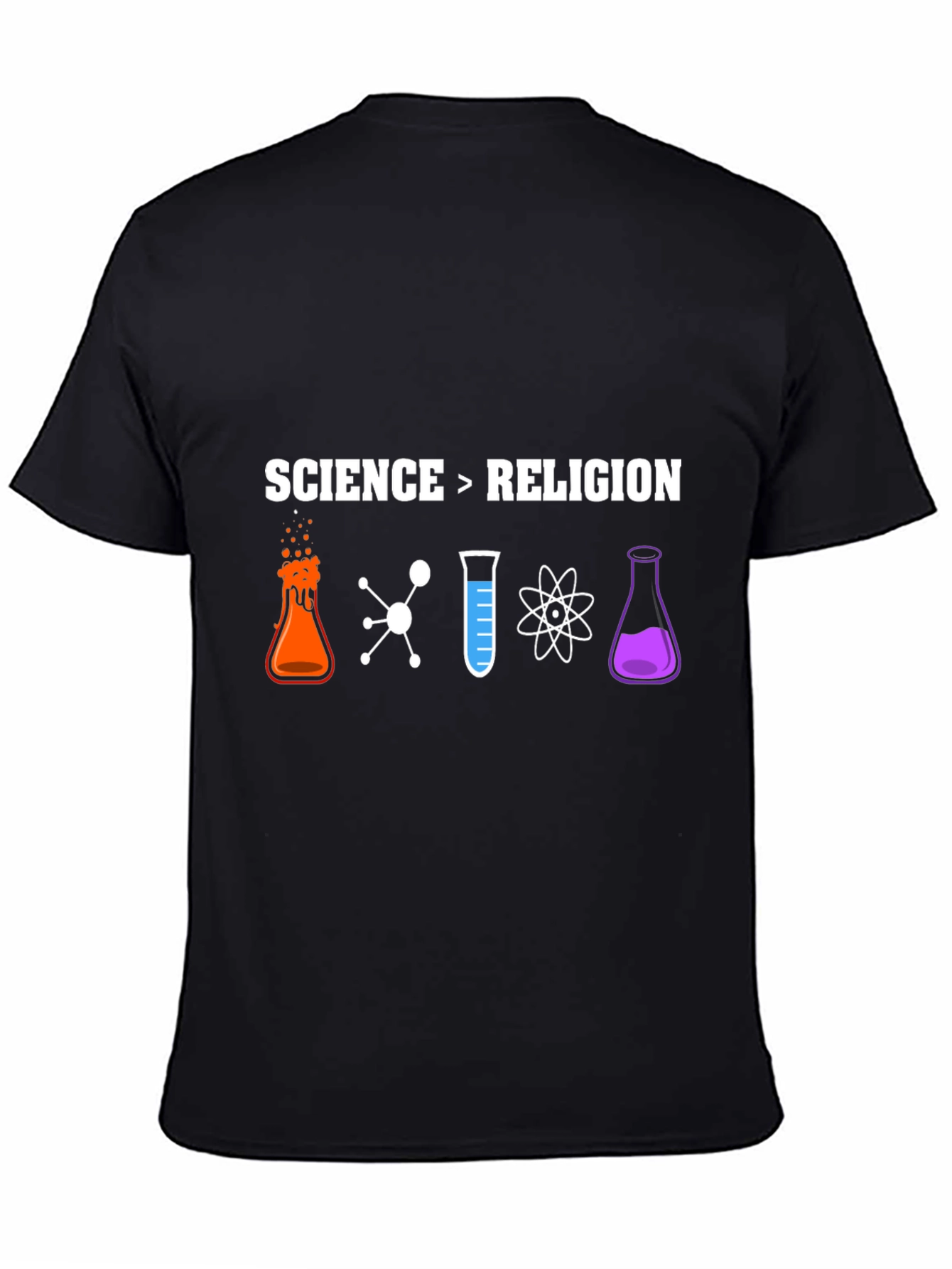 Science > Religion T-Shirt - Geeky & Bold Design
