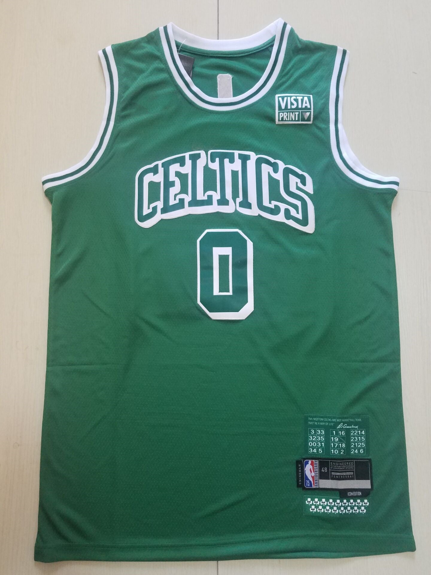 Men's Boston Celtics Jayson Tatum Green Swingman Player Jerseys - City Edition