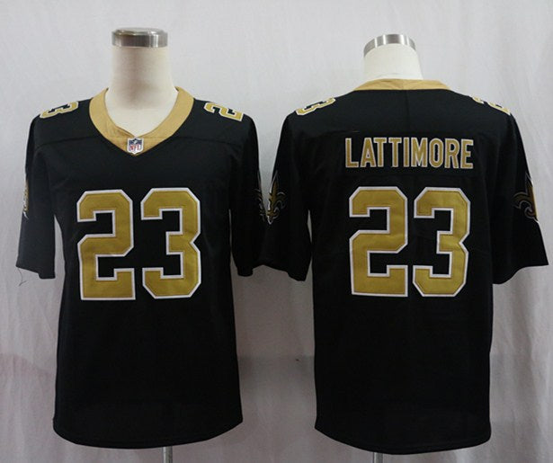 Men's New Orleans Saints Marshon Lattimore #23 Black Game Jerseys