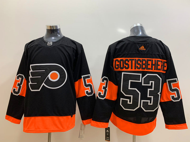 Men's Philadelphia Flyers Shayne Gostisbehere #53 Black Player Jerseys
