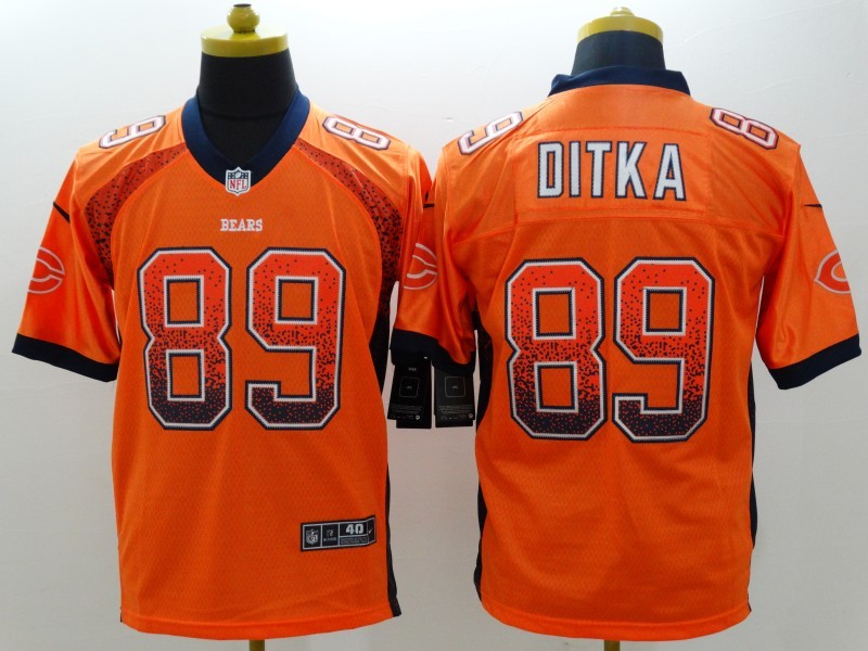 Men's Chicago Bears Mike Ditka #89 Orange Game Jerseys