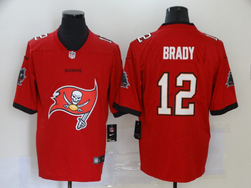 Men's Tampa Bay Buccaneers Tom Brady #12 Red Alternate Game Jerseys