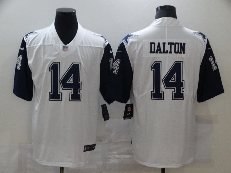 Men's Dallas Cowboys Andy Dalton #14 White Game Jerseys